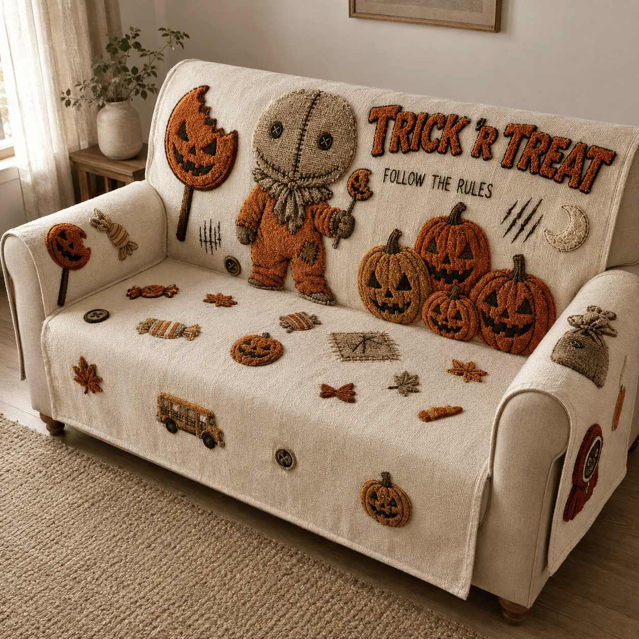 TORT Tufted Sofa Cover & Pillow Set HTTT
