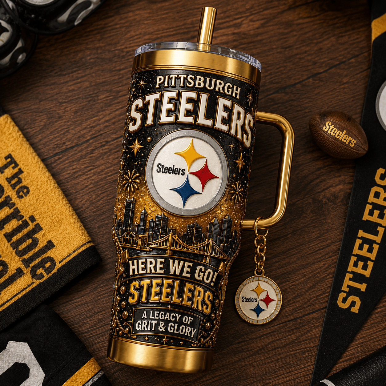 PBS 40oz Tumbler With Handle TTNL